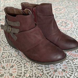 Maurices Plum Booties